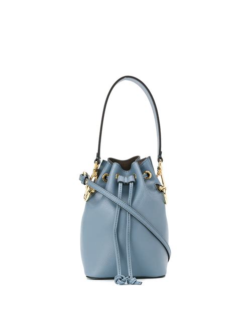 blue fendi bucket bag|More.